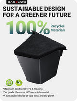 2025-2026 Tesla Model Y Juniper Trunk Storage Bins - Carpeted Lid | BASENOR, view 3