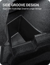 2025-2026 Tesla Model Y Juniper Trunk Storage Bins - Carpeted Lid | BASENOR, view 5