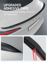 2024-2026 Tesla Model 3 Performance Spoiler - OEM ABS Rear Trunk Wing, Matte Carbon Fiber | BASENOR, view 5