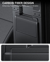 2024-2026 Tesla Model 3 Highland Armrest Hidden Storage Box - Carbon Fiber Console Organizer | BASENOR, view 5