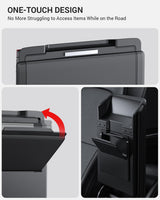 2024-2026 Tesla Model 3 Highland Armrest Hidden Storage Box - Carbon Fiber Console Organizer | BASENOR, view 6