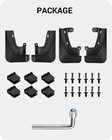 2022-2026 Tesla Model X Plaid Mud Flaps - No Drilling Splash Guards | BASENOR, view 2