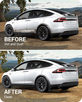 2022-2026 Tesla Model X Plaid Mud Flaps - No Drilling Splash Guards | BASENOR, view 3