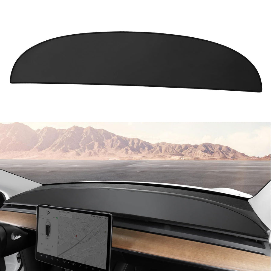 2020-2024 Tesla Model Y Dashboard Cover - Anti-Glare Leather Dustproof | BASENOR