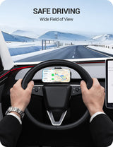 2025-2026 Tesla Model Y Juniper & Model 3 Highland Phone Mount - 360 Dual-Arm Dashboard Holder | BASENOR, view 5