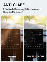 Tesla Model Y/3 Screen Protector - 9H Tempered Glass, Anti-Fingerprint & Anti-Glare 15 inch | BASENOR, view 3