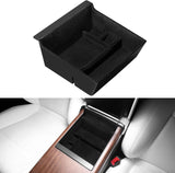 2017-2024 Tesla Model 3 & Model Y Armrest Hidden Storage - Carbon Magnetic | BASENOR, view 2