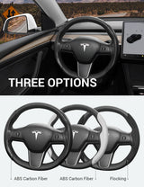 BASENOR Tesla Model 3 Model Y Steering Wheel Cover Steering Wheel Wrap Protector Anti-Slip Interior Accessories, view 6