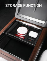 2022-2026 Tesla Model S & Model X Console Organizer Tray - TPE Cup Holder | BASENOR, view 6