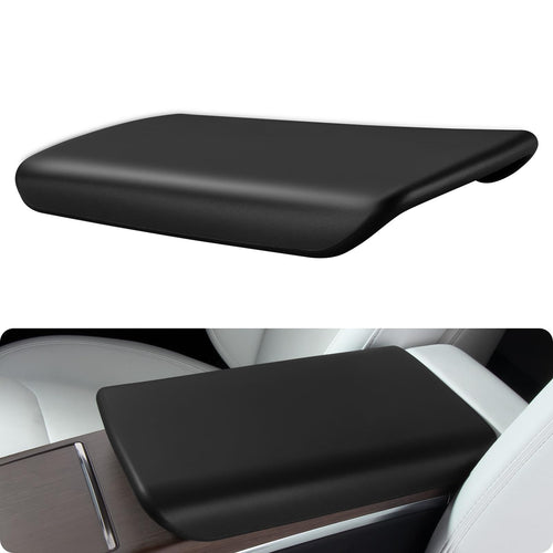 2021-2026 Tesla Model S & Model X Console Cover - TPE Non-Slip Armrest | BASENOR