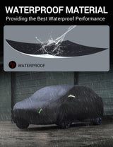 2015-2024 Tesla Model X Car Cover - All-Weather UV Protection, Charge Port & Mesh Vents, Plaid SUV | BASENOR, view 4
