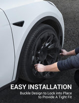 2020-2025 Tesla Model Y 20" Wheel Rim Protector - ABS Rim Guard 4PCS | BASENOR, view 4