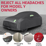 2020-2023 Tesla Model Y Car Cover - All-Weather UV Protection with Charge Port & Mesh Vents | BASENOR, view 2