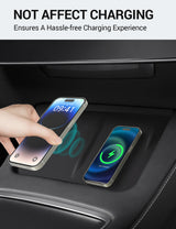 2021-2023 Tesla Model 3 & 2021-2024 Model Y Wireless Charger Mat - Silicone Anti-Slip | BASENOR, view 4