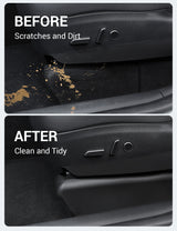 Basenor Tesla Model Y Underseat Protector TPE Seat Slide Rail Pad Cover Anti Kick Seat Base Cover for Model Y Interior Accessories 2021-2023 Black, view 3