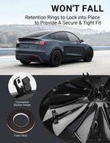 2020-2025 Tesla Model Y 19" Wheel Covers - OEM Hubcaps Black 4PCS | BASENOR, view 5