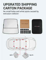 2020-2024 Tesla Model Y Glass Roof Sunshade - Nano Ice Crystal Upgraded | BASENOR, view 2