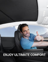 2020-2024 Tesla Model Y Glass Roof Sunshade - Nano Ice Crystal Upgraded | BASENOR, view 3