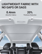 2020-2024 Tesla Model Y Glass Roof Sunshade - Nano Ice-Crystal Heat Insulation, Retractable Gray | BASENOR, view 6