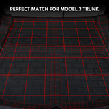 BASENOR BASENO 3D Cargo Liner Rear Trunk Mat for 2016-2023 Tesla Model 3, view 6
