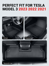 BASENOR Full Set Mats for 2021-2023 Tesla Model 3, view 3