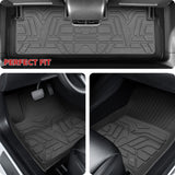 BASENOR TPE Floor Mats for 2021 2022 2023 Tesla Model 3, view 3