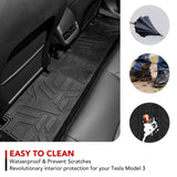 BASENOR TPE Floor Mats for 2021 2022 2023 Tesla Model 3, view 5