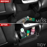 2017-2023 Tesla Model 3 Rear Console Organizer - Trash Can with Lid | BASENOR, view 2