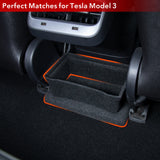 2017-2023 Tesla Model 3 Rear Console Organizer - Trash Can with Lid | BASENOR, view 5