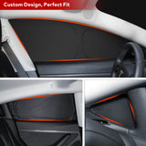BASENOR Side Windows Sunshades  (Set of 6) for 2016-2023 Tesla Model 3, view 5