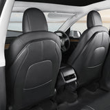 2026 Tesla Model 3/Y/S/X Leather Seat Back Kick Protector - Waterproof Scratchproof 2PCS | BASENOR, view 2