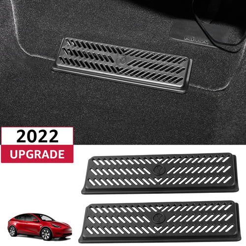 2020-2024 Tesla Model Y Backseat Air Vent Cover - 2 Pack Floor Protector | BASENOR