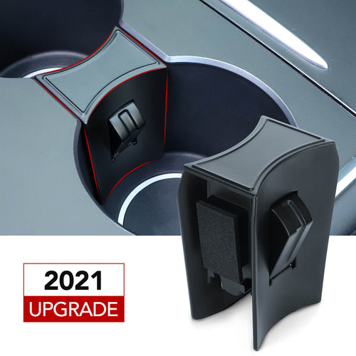 BASENOR Cup Holder Insert for 2022-2023 2021 Tesla Model 3 Model Y
