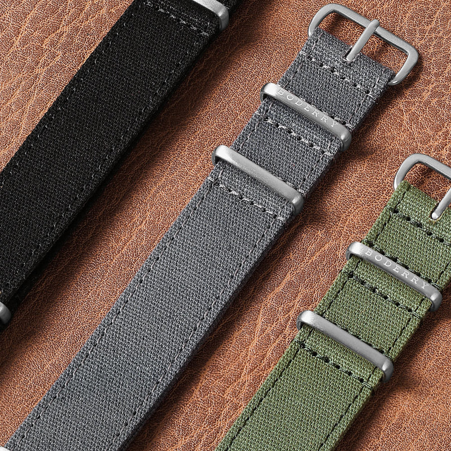 Boderry Watch Co. 20mm Canvas NATO Watch Strap