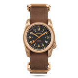 Boderry Watch Co. 22mm Wide Cowhide Strap(Gold Buckle)| Suitable for all watches with 22mm lug width, view 3