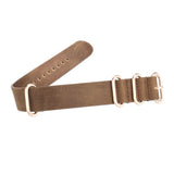 Boderry Watch Co. 22mm Wide Cowhide Strap(Gold Buckle)| Suitable for all watches with 22mm lug width, view 6
