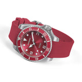 Boderry Watch Co. ADMIRAL 3-Hand No-Date - 200M Waterproof Titanium Automatic Diver Watch | Coral Red(Ceramic Bezel), view 5
