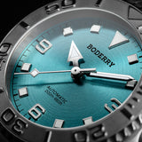 Boderry Watch Co. ADMIRAL 3-Hand No-Date - 200M Waterproof Titanium Automatic Diver Watch | Glacier Blue, view 2