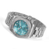 Boderry Watch Co. ADMIRAL 3-Hand No-Date - 200M Waterproof Titanium Automatic Diver Watch | Glacier Blue, view 4