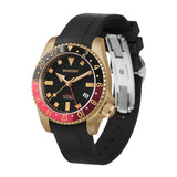 Boderry Watch Co. ADMIRAL GMT - 200M Waterproof Bronze Automatic Diver Watch | Black, view 6