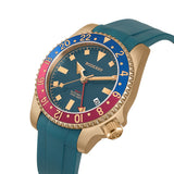 Boderry Watch Co. ADMIRAL GMT - 200M Waterproof Bronze Automatic Diver Watch | Blue, view 4