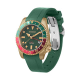 Boderry Watch Co. ADMIRAL GMT - 200M Waterproof Bronze Automatic Diver Watch | Green, view 6