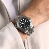 Boderry Watch Co. ADMIRAL GMT - 200M Waterproof Titanium Automatic Diver Watch | Black-Ti, view 2