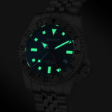 Boderry Watch Co. ADMIRAL GMT - 200M Waterproof Titanium Automatic Diver Watch | Black-Ti, view 3