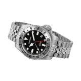 Boderry Watch Co. ADMIRAL GMT - 200M Waterproof Titanium Automatic Diver Watch | Black-Ti, view 5
