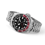 Boderry Watch Co. ADMIRAL GMT - 200M Waterproof Titanium Automatic Diver Watch | Black, view 4