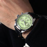 Boderry Watch Co. ASYMMETRY - Mechanical Chronograph with Domed Sapphire Crystal | Avocado, view 2