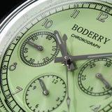 Boderry Watch Co. ASYMMETRY - Mechanical Chronograph with Domed Sapphire Crystal | Avocado, view 5