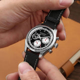 Boderry Watch Co. ASYMMETRY - Mechanical Chronograph with Domed Sapphire Crystal | Black, view 3