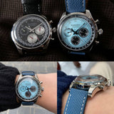 Boderry Watch Co. ASYMMETRY - Mechanical Chronograph with Domed Sapphire Crystal | Ice Blue, view 2